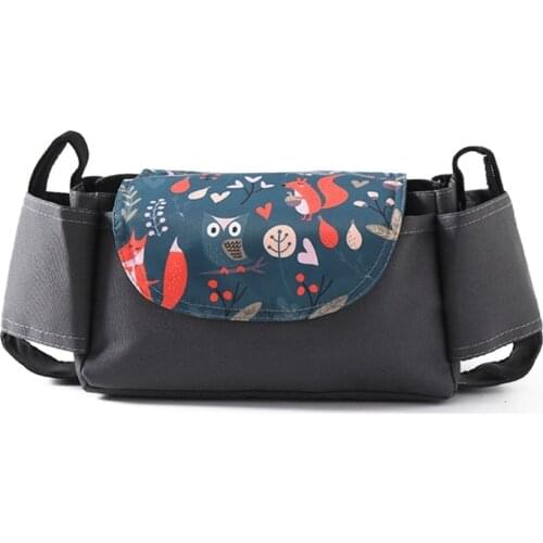 D7WF Universal Baby Pram Organizer Cup Bottle Holder Trolley Stroller Storage Bag Pushchair Buggy Hanging Diaper Container