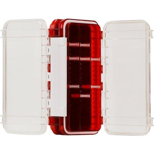 Waterproof Fishing Bait Case Double Sided Lure Box Fishing Tackle Storage Container Holder Plastic Organizer Box With Dividers