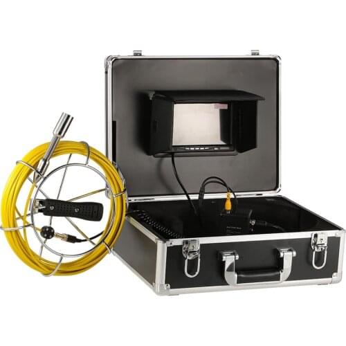 20M Cable Waterproof Video Borescope Inspection Camera System With 7'TFT Monitor 23MM Camera Head for Pipe Sewer Pipe Inspection