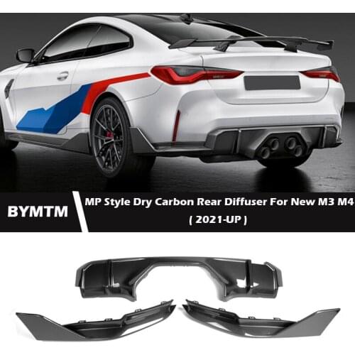 MP Style Dry Carbon fiber middle outlet Rear Diffuser For G80 M3 G82 G83 M4