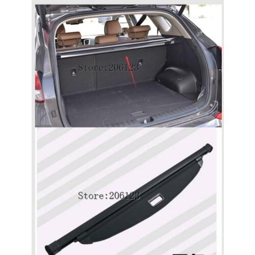 For Hyundai Tucson 2016 2017 2018 Accessories Black Rear Trunk Security Shield Cargo Shelf Shade Cover 1 set