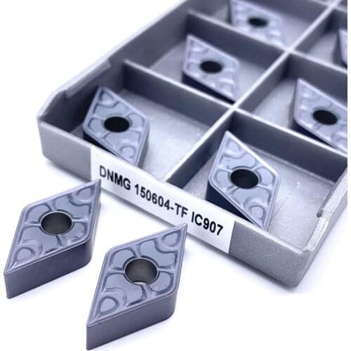 10PCS DNMG150604-TF IC907/IC908 external metal turning tool Iscar CNC turning tools lathe cutting tool