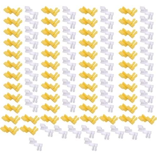 100 Pcs Nylon Car Front Door Handle Lock 5mm Rod End Clips Fit for Toyota Lexus 8.5mm Hole 69293-12060 69293-12050