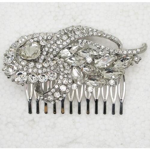 12pcs/lot Wholesale Flower Hair Comb Wedding Bridal Hair jewelry L101
