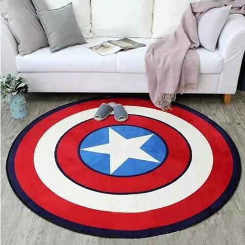 120CM Round Carpet Rug Outdoor Rug Children Bedroom Computer Chair Floor Mat Living Room Floor Carpet For Kids Girl Boys Carpets