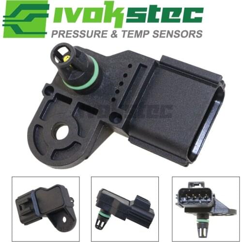 3Bar Intake Air Manifold Turbo Boost Pressure MAP Sensor For 06-14 Ford Transit 2.2 2.4 3.2 TDCi 0261230225 1503280 6C119F479AB
