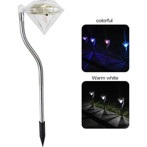 4PCS LED Solar Lights Waterproof Lawn Lamp Outdoor Garden Solar Powered Light Landscape Lighting Buried Path Lights Decoration