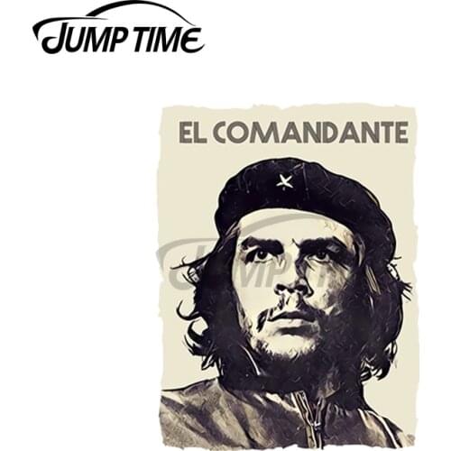 JumpTime 13 x 3.5cm Che Guevara as El Comandante of Cuba Decal Cartoon Windshield Car Stickers Windshield Cartoon Vinyl Car Wrap