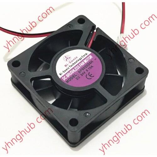 Bi-Sonic BP602024H DC 24V 0.15A 60x60x20mm 2-Wire Server Cooling Fan