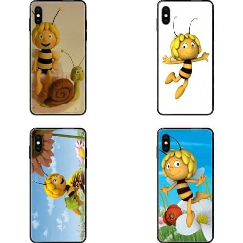 Lightest Maya The Bee Tpu Black Soft Black Phone Case For Samsung Galaxy Note 4 8 9 10 20 Plus Pro Ultra J6 J7 J8 M30s M80s