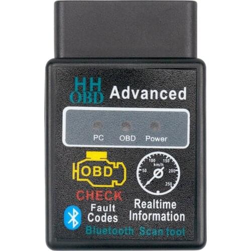 OBD ELM327 Bluetooth OBD2 OBDII CAN BUS Check Engine Car Diagnostic Scanner Tool Interface Adapter Diagnostic Chip Android PC