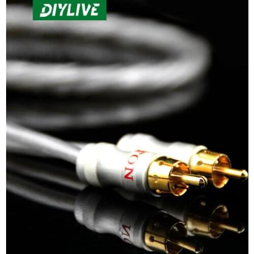 DIYLIVE Lipton Canon Balance Head to RCA Lotus Head Conversion Line RCA to Female RCA to Male