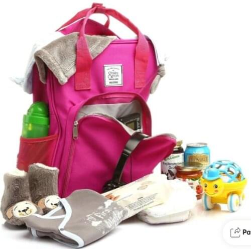 Baby Mom Rainbow Mom Baby Care Pink & Yellow Travel Backpack Carry All Your Needs With You Very Stylish ergonomically Useful