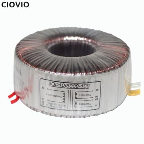 Dual 24V 28V 30V 24V-0-24V 28V-0-28V 30V-0-30V 220V Copper Custom Toroidal Transformer 100VA Power Supply 100W 0-24v,0-24V