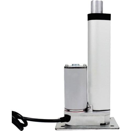 DC 12V Electric Linear Actuator 5mm/s 1000N Stroke 20mm To 450mm Telescopic Lineal Actuador Flat Bottom Bracket Lift Laboratory