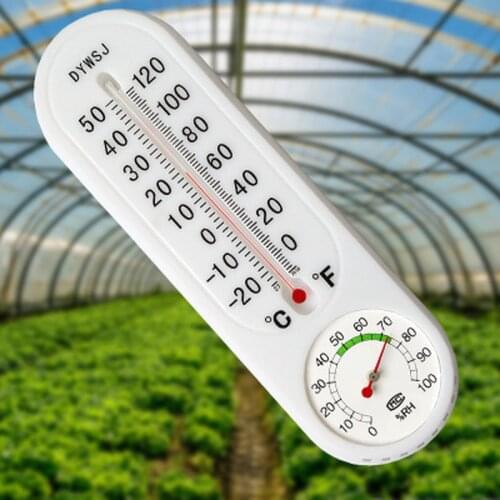 No Battery Temperature and Humidity Meter Wet and Dry Thermometer Glass Thermometer Dry and Wet Bulb Thermometer Greenhouse Temp