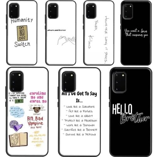 The Originals Vampire Diaries Cover For Samsung Galaxy S20 FE S21 Plus Note 20 Ultra S8 S9 S10 Note 10 Plus Phone Case