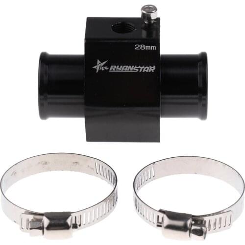 Water Temperature Sensor Joint Pipe Radiator Hose Adapter with Clamp