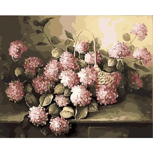 ROYALDREAM Bright Pink Abstract Painting Diy Digital Painting By Numbers Modern Wall Art Picture For Home Wall Artwork