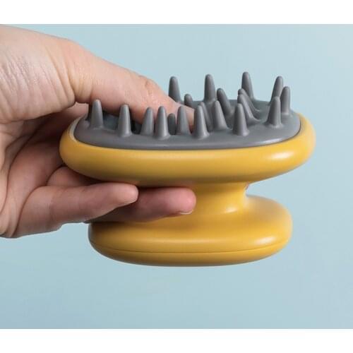 Handheld Abs Scalp Shampoo Massage Brush Washing Shower Hair Comb Mini Head Meridian Massage Comb