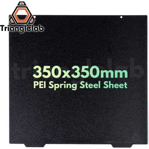Trianglelab 350 X 350 Double sided Textured PEI Spring Steel Sheet Powder Coated PEI Build Plate voron 3D printer for ABS PETG
