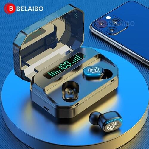 TWS Bluetooth 5.0 Earphones Wireless Touch Control Headphone 9D Stereo Sports Earbuds Gameing Headsets Running Auriculare