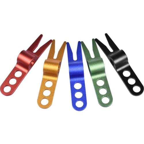 Aluminum Alloy Putting Green Fork Golf Divot Tool Turf Repair Tool Golf Pitch Fork Relief Outdoor Golf Accessories Random Color