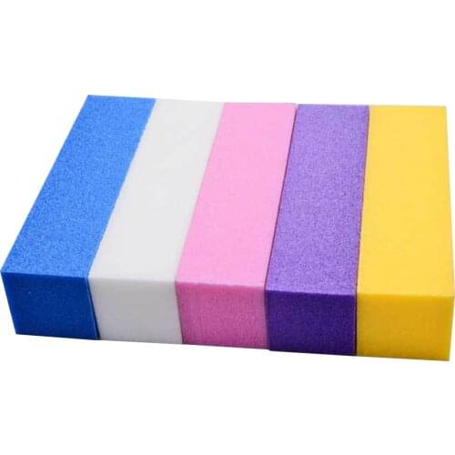 DIY Nail Tips Polishing Remover Kits Manicure Fingernail Polish Nail Files Nail Art Sanding Sponge Buffer Block Strip