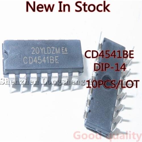 10PCS/LOT NEW CD4541BE CD4541 DIP-14 Programmable Timer Chip