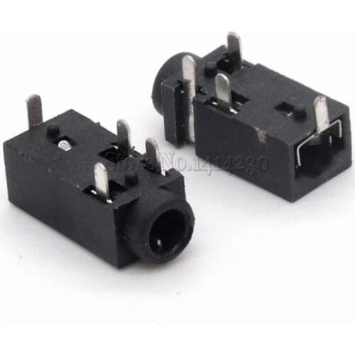 10Pcs 2.5mm Headphone Socket PJ218A PJ218 Audio Socket DIP-4 PJ-218A PJ-218 30V 0.5A