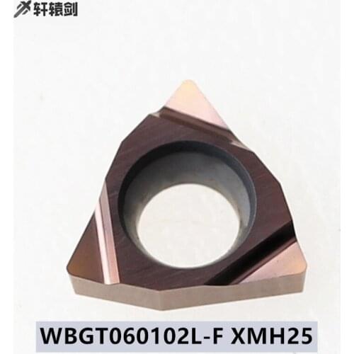 10Pcs WBGT060102L-F XMH25 WBMT060104L-DP XC530 Carbide Insert Cutter