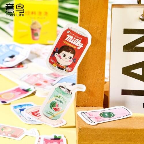 46pcs/pack Drink bubbles Stickers Decorative Stationery Stickers Scrapbooking DIY Diary Album Stick Label