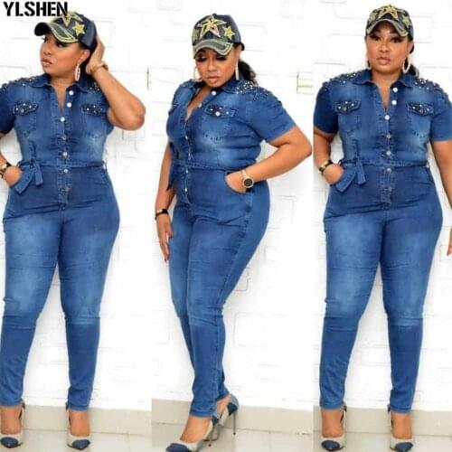 African Dresses For Women Denim Jumpsuit African Clothes Africa Dress Ankara Style Dashiki Mom Jeans Plus Size Africa Clothing