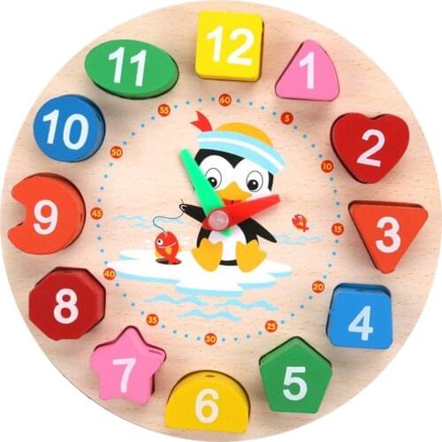 Wooden Puzzles oddlers Educational Preschool Puzzles Numbers Shape Color