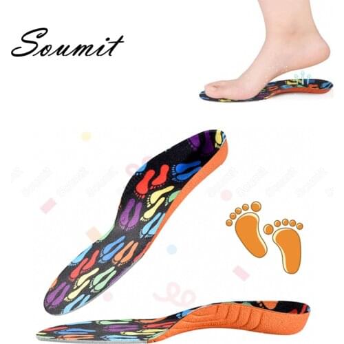 Children EVA 3D Orthotic Insoles for Flat Foot Arch Support Kids Orthopedic Shoes Pads OX-Legs Child Corrector Feet Care Inserts