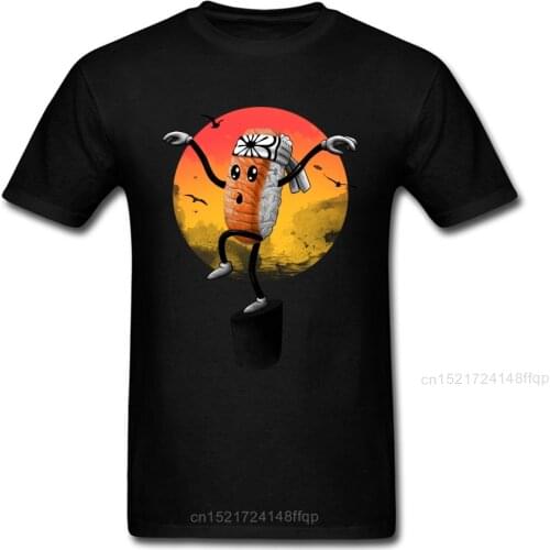 Sushi Style Tshirts Funny T Shirt Men T-shirts Casual Young Clothes Japan Master Tops Cartoon Design Gift Tees Black Top Quality