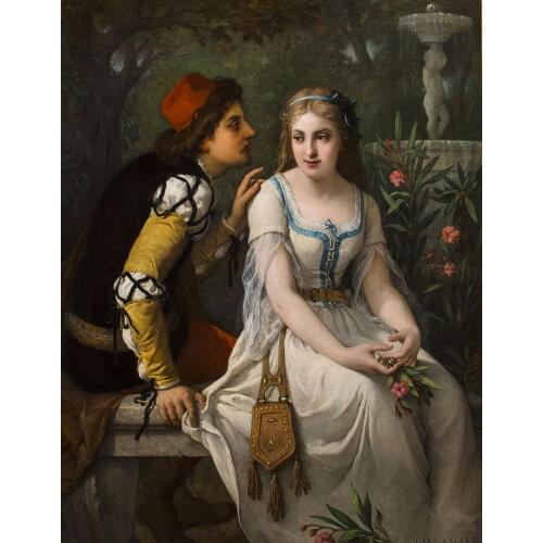 Wholesale painting # GOOD Romantic ART William Shakespeare Wagner Romeo and Juliet by Jules Salles PRINT PAINTING ON CANVAS