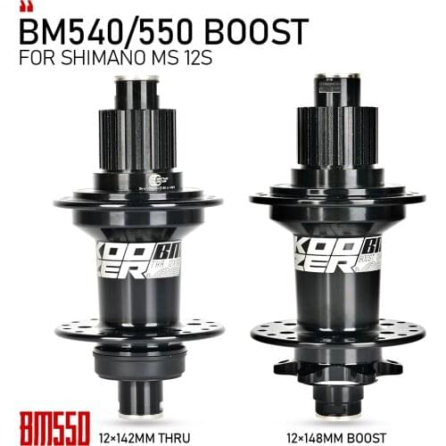 KOOZER BM550 MTB Bike Hub 20x110 12x148 142MM Boost Disc Center Lock 6 Bolt For M7100 8100 9100 MICRO SPLINE 12Speed Bicycle Hub