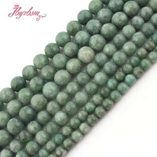 6.8.10mm Green Burma Jades Round Ball Smooth Stone Beads For Necklace Bracelet DIY Woman Jewelry Making Strand 15" Free Shipping