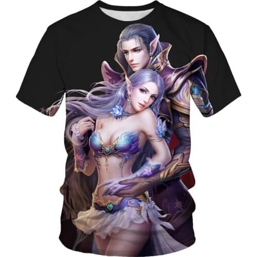 Summer new hot-selling mens fashion 3D printed hip-hop funny T-shirt. Mens and womens 0 collar short sleeve