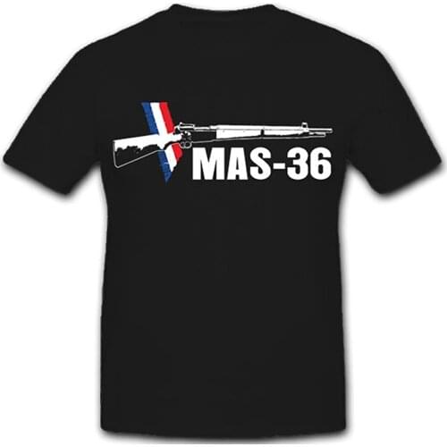 MAS 36 France Army Rifle Multiple National De Short Casual 100% COTTON O-Neck Mens T Shirts