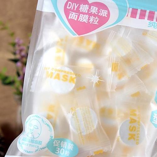 30Pcs Non-woven Fabric Face Mask Paper Skincare DIY Compressed Facial Mask Sheets Non-woven Compressed Masque