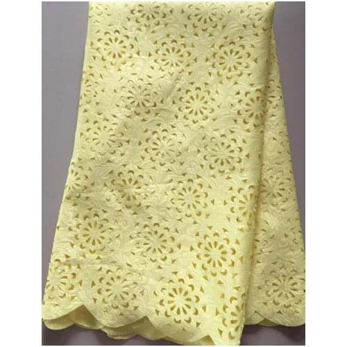 Latest Cutting Nigerian Lace Embroidered Fabric Jacquard Lace Fabric For Dress 2021 Guipure Swiss Dry Lace Material ELL3137