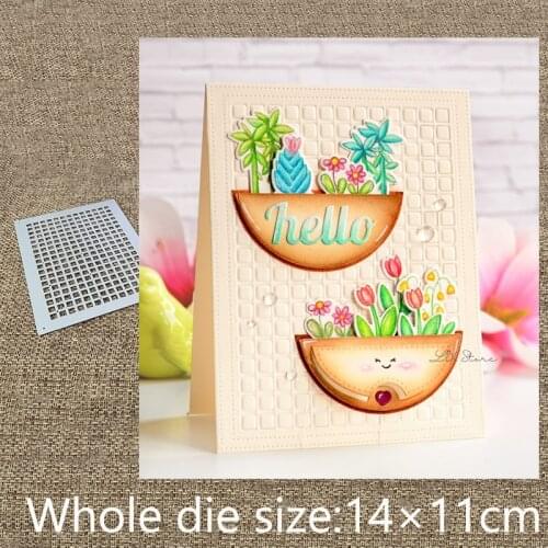 New Design Craft Metal stencil mold Cutting Dies grid frame decoration scrapbook die cuts Album Paper Card Craft Embossing