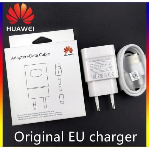 Huawei Mate20 Lite Charger Original 18W EU Adapter QC2.0 2A USB Type C Cable For P10 P9 P20 Lite Nova3 3i 4 5e Honor 8 9