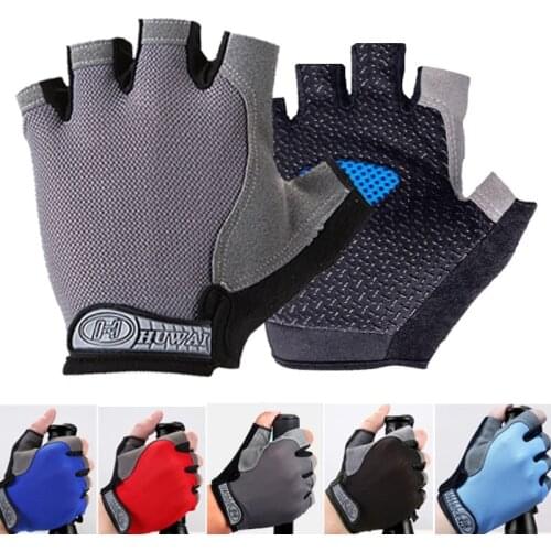 Men Women Half Finger Cycling Gloves Anti-slip Gel Pad Breathable MTB Road Mountain Gloves Bicycle Sports Gloves