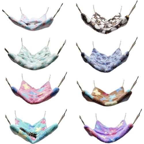 Plush Sugar Glider Hanging Hammock Ferret Swing Bag Small Pet Hamster Snuggle Sleep Bed Nest Parrot Cage D25 20 Dropshipping