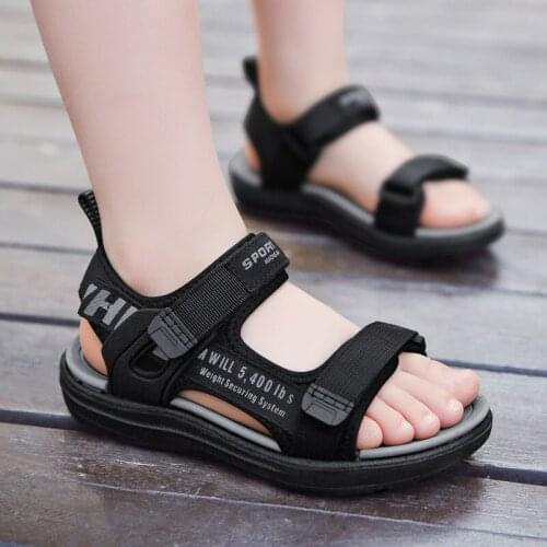 Boys Comfortable Sport Mesh Baby Beach Sandals School Children Sport Sandals Summer Kids Soft Bottom Anti Slip Lightweight Shoes