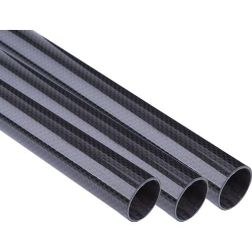2Pcs Length 500mm Twill Matte 3k Carbon Fiber Tube pipe 4mm-40mm for Drone DIY Kit Quadcopter Frame arm Landing Gear