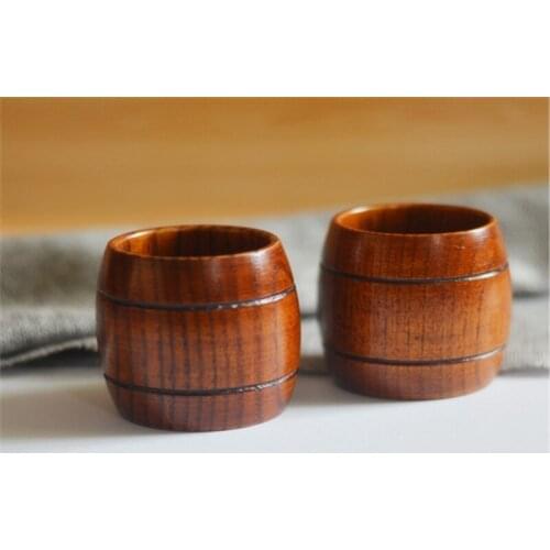 50pcs/lot 130ML Natural Wood Cup Wooden Breakfast Beer Milk Drinkware Green Tea Cups B7213